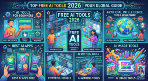 free AI tools 2026 | AI tools for beginners | best AI apps free | AI writing tools | AI image tools | artificial intelligence tools worldwide
